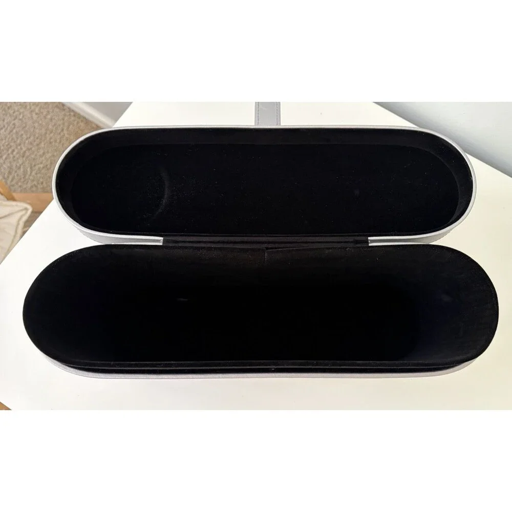 Dyson Supersonic Presentation Case Storage Box Only Silver Black Velvet Lined